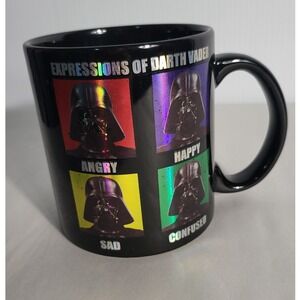 Star Wars Darth Vader Expressions Coffee Mug Angry Happy Sad Confused